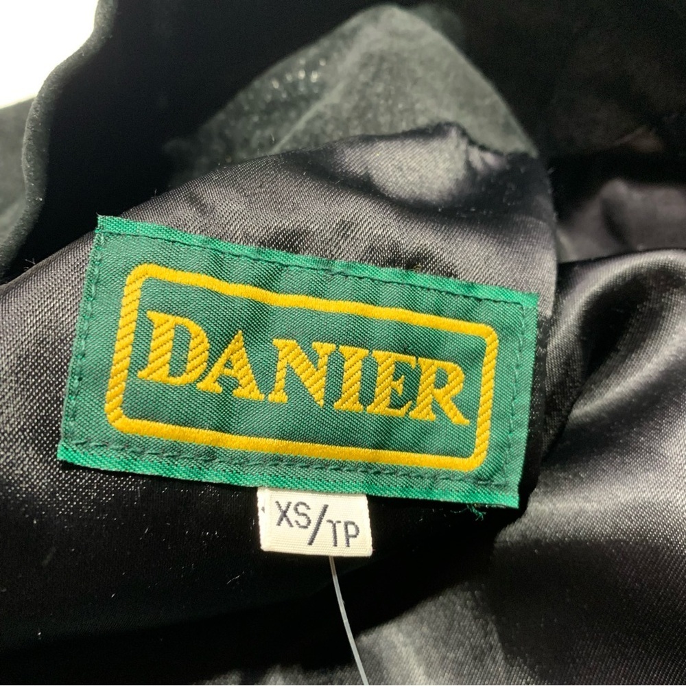 Danier Vintage XS Chic Black Open Front Suede Leather Jacket - Picture 2 of 5